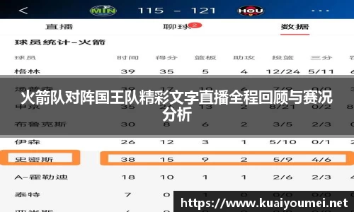 火箭队对阵国王队精彩文字直播全程回顾与赛况分析